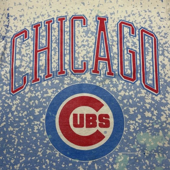 vintage 90’s Chicago Cubs All Over Print T Shirt 1992 Double Sided Single Stitch - Picture 3 of 9